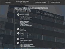 Tablet Screenshot of cliniquedix30.com